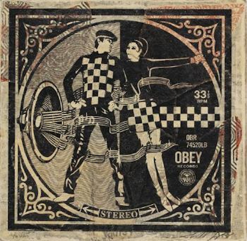 Two Tone Album Cover HPM by Shepard Fairey