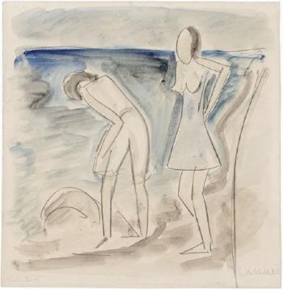Vorm Bad. by Erich Heckel