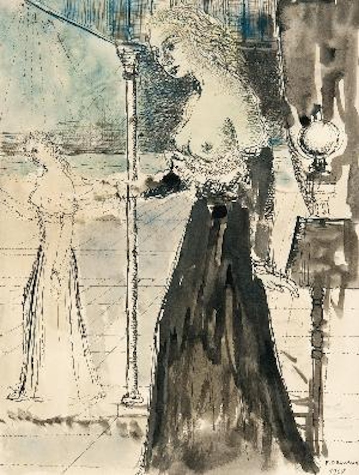 Deux femmes demi-nues by Paul Delvaux