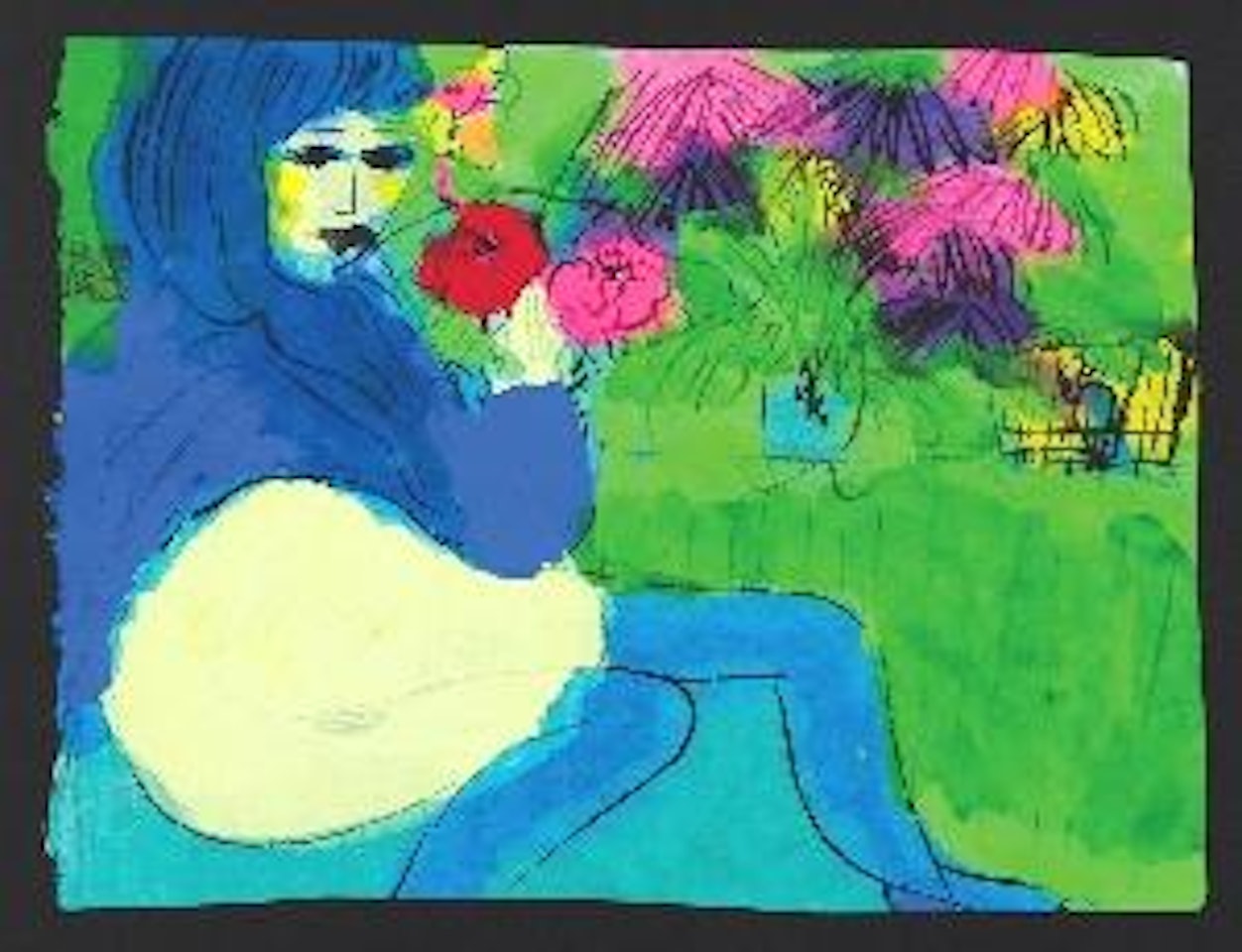 I kept my blue sweater on by Walasse Ting