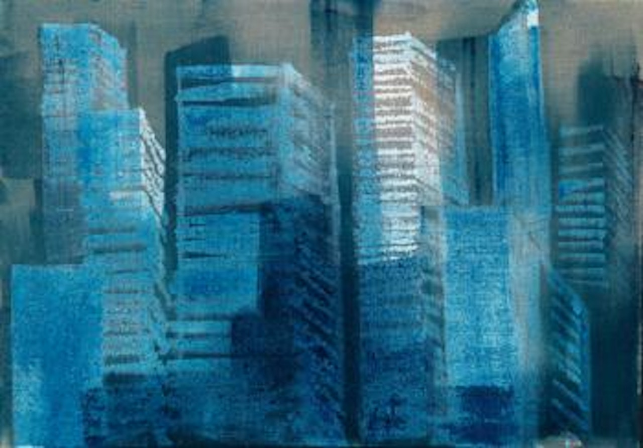 Transparent city by Rainer Fetting