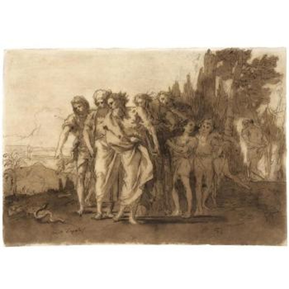 Moses And Aaron by Giovanni Domenico Tiepolo