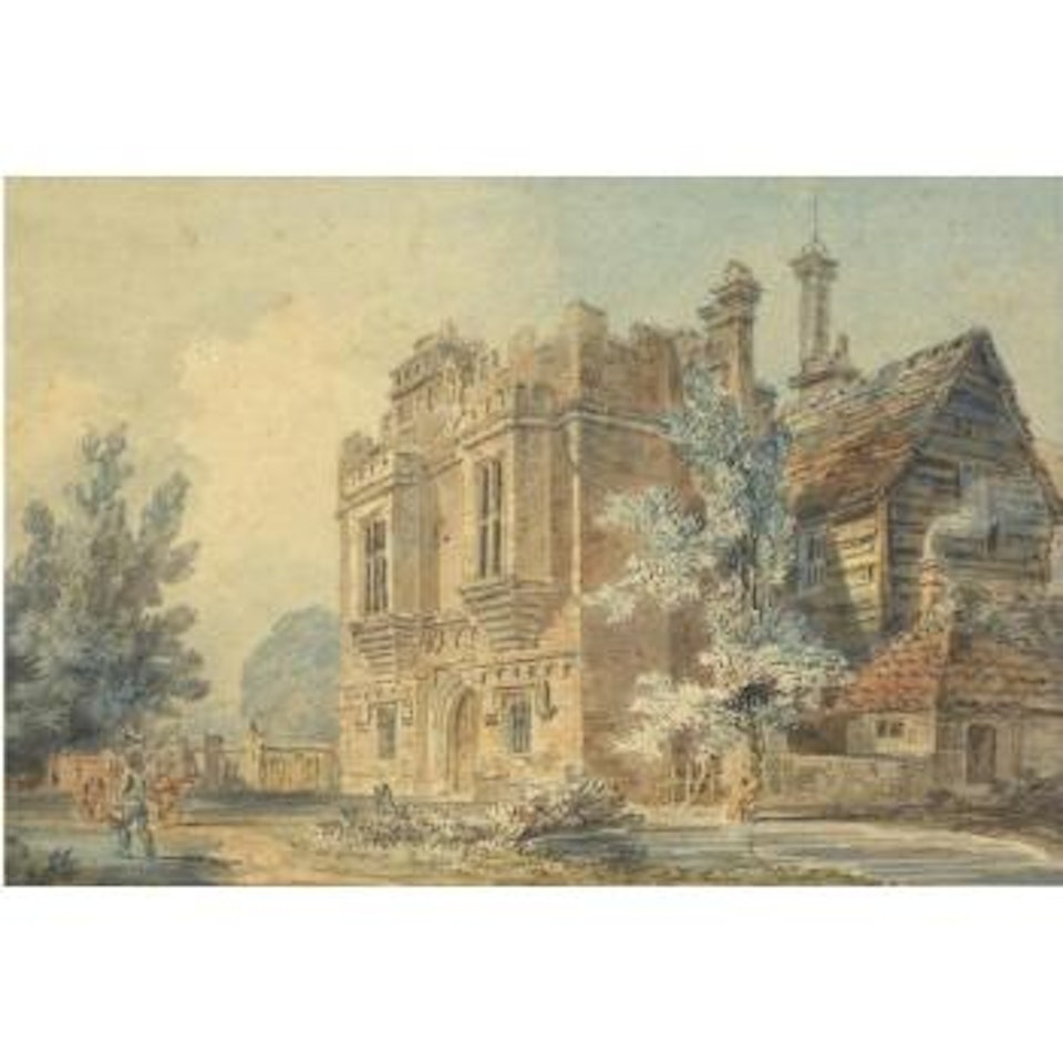 View Of The Gatehouse At Rye House, Hertfordshire by Joseph Mallord William Turner