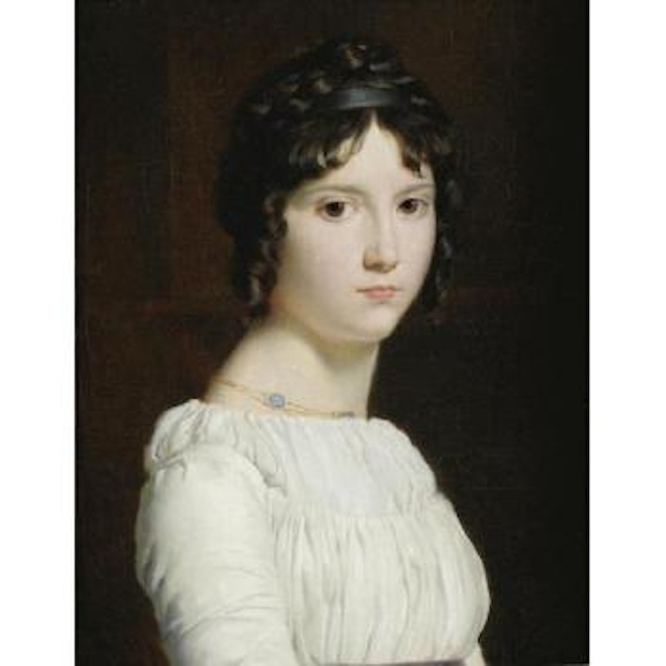 Portrait Of Alexandrine Emilie Brongniart (1780-1847), Bust-length, Wearing A White Dress by François Gérard