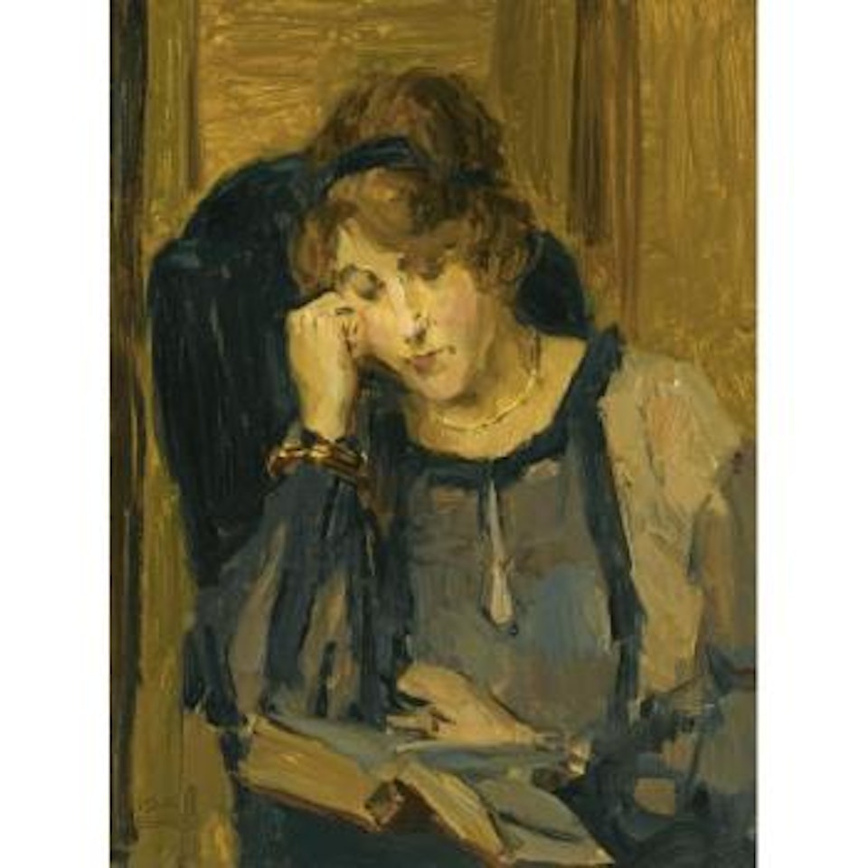 A Woman Reading by Isaac Israels
