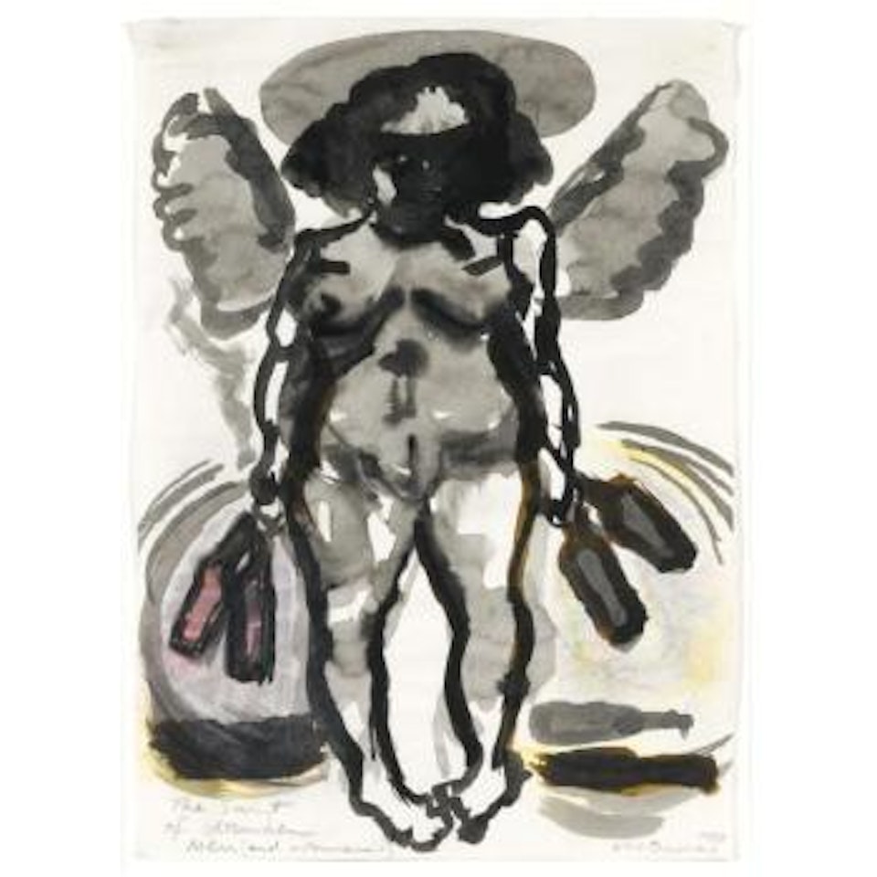 The Saint Of Drunken Men (And Women) by Marlene Dumas