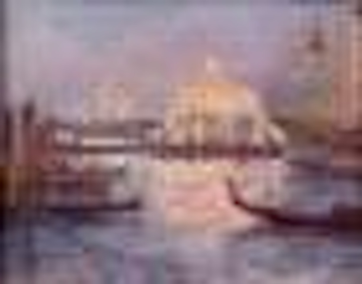 Venise, gondoles aux lampions et manège by Ferdinand du Puigaudeau