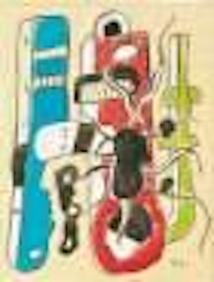 Etude pour composition India ink by Fernand Leger