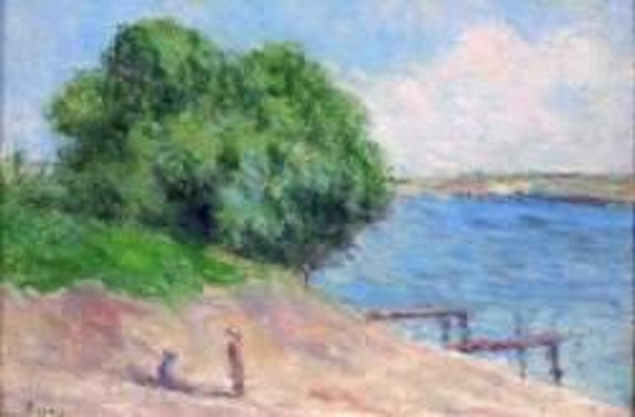 Bords de Seine dans les environs de Rolleboise by Maximilien Luce