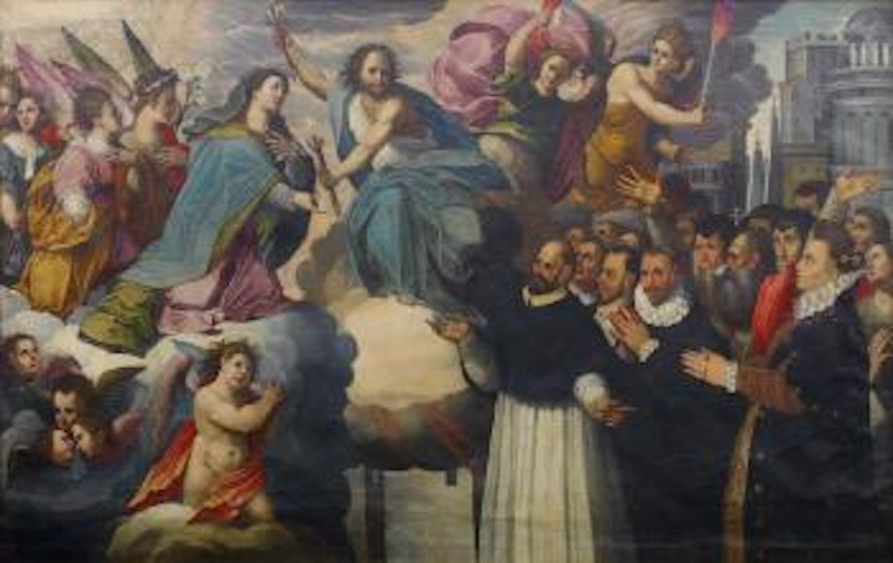La vision du Christ aux trois flèches by Venetian School