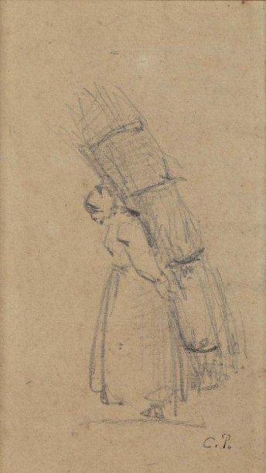 La porteuse de fagos by Camille Pissarro
