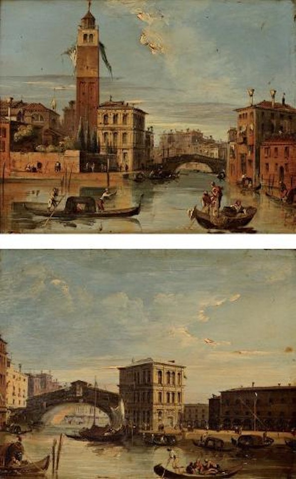 Venise de San Geremia et l'entrée du Cannaregio. Venise vue du Rialto by Carlo Grubacs