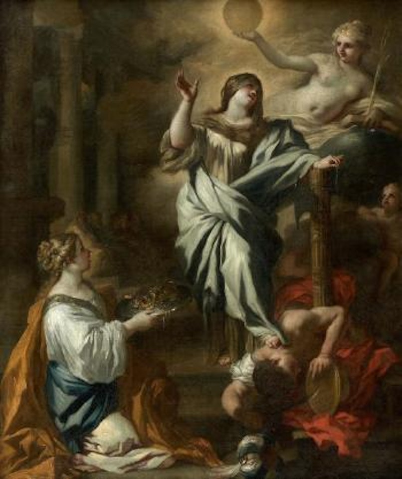 La première tentaive d'assassinat d'Agrippine par Néron by Circle of Luca Giordano