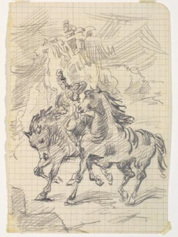 Cavalieri frigi by Giorgio de Chirico