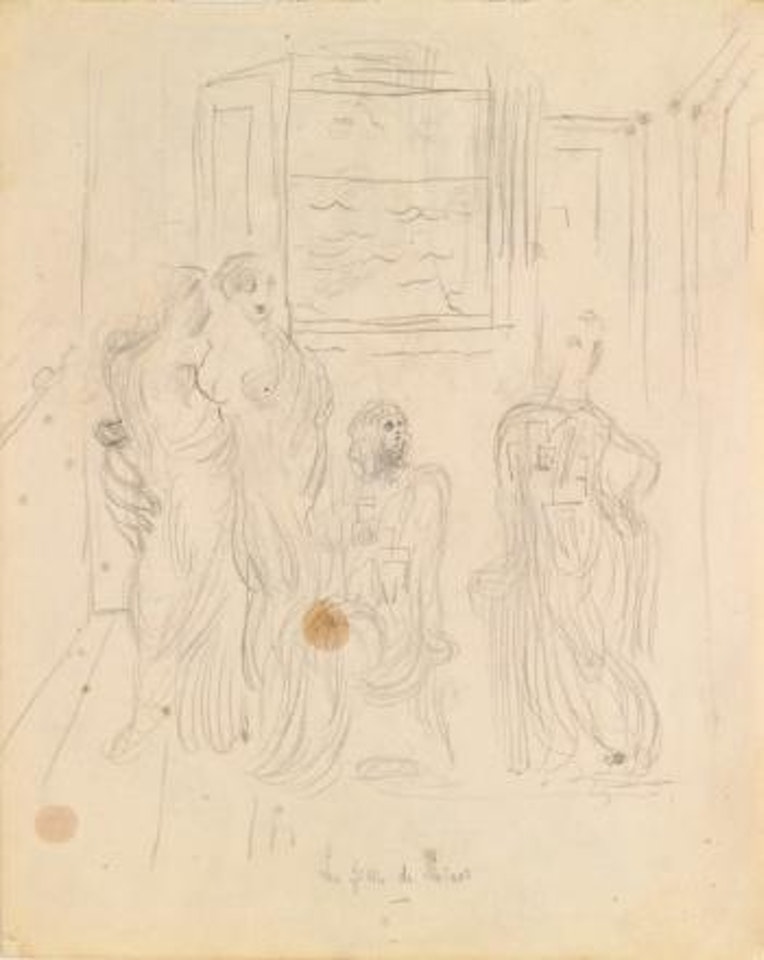 Il giudizio di Paride con Era, Afrodite, Atena by Giorgio de Chirico