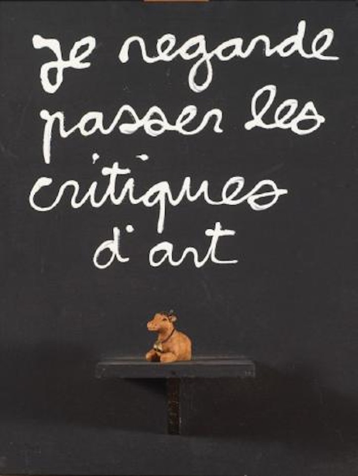 Je regarde passer les critiques d'art by Ben Vautier