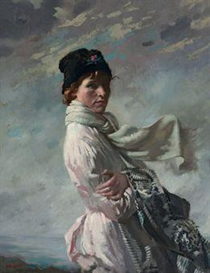 In Dublin Bay: Portrait of the Artist's Wife by William Orpen