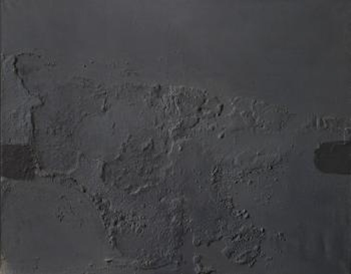 Gris con dos maculos by Antoni Tapies