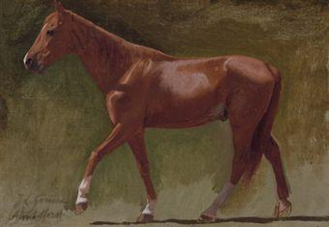 Study of a horse for Arabs Crossing the Desert by Jean Léon Gérome