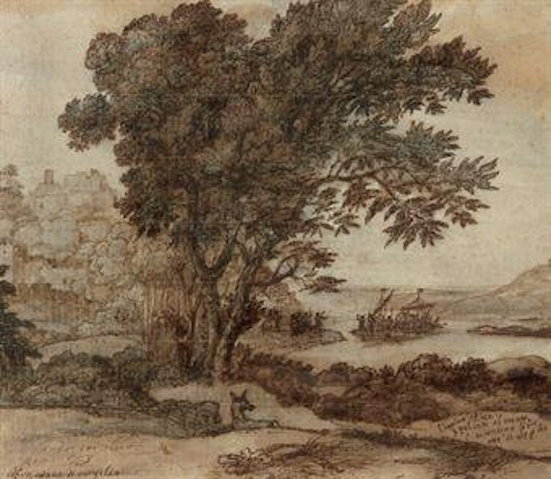 The arrival of Aeneas at Pallanteum, the site of Rome by Claude Lorrain