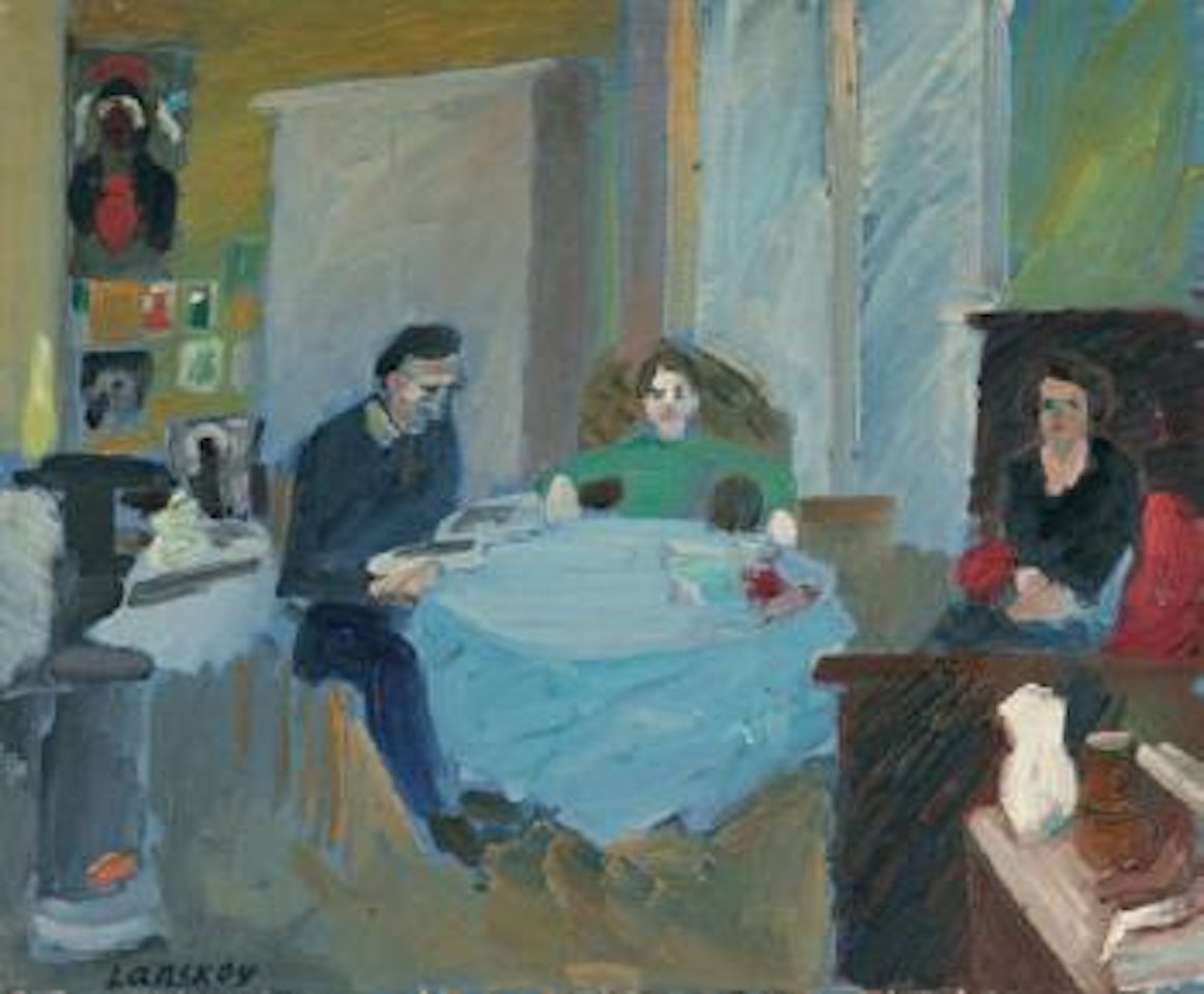 Personnages autour d'une table by André Lanskoy