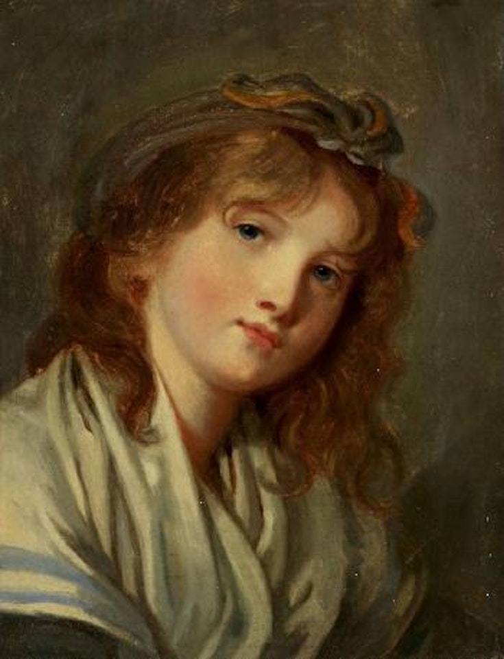 Bildnis einer jungen Frau by Jean-Baptiste Greuze