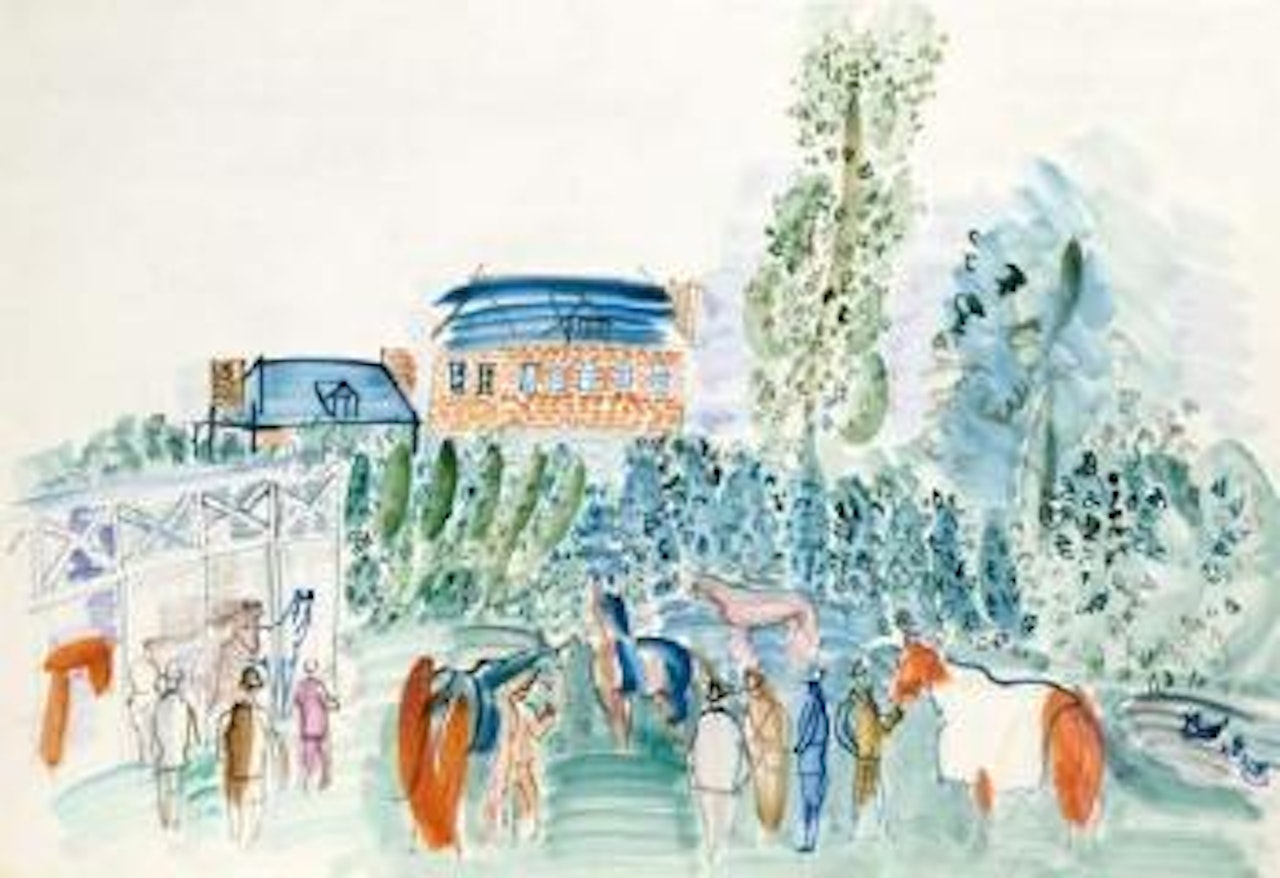 Les Ecuries a Pont l'Eveque by Raoul Dufy