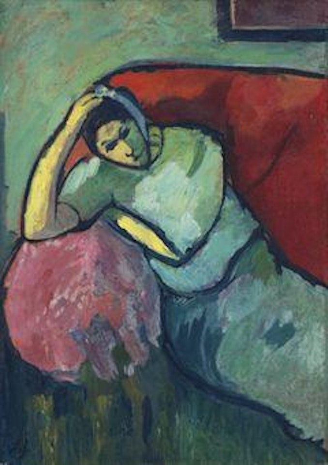 Sitzende Frau by Alexej von Jawlensky