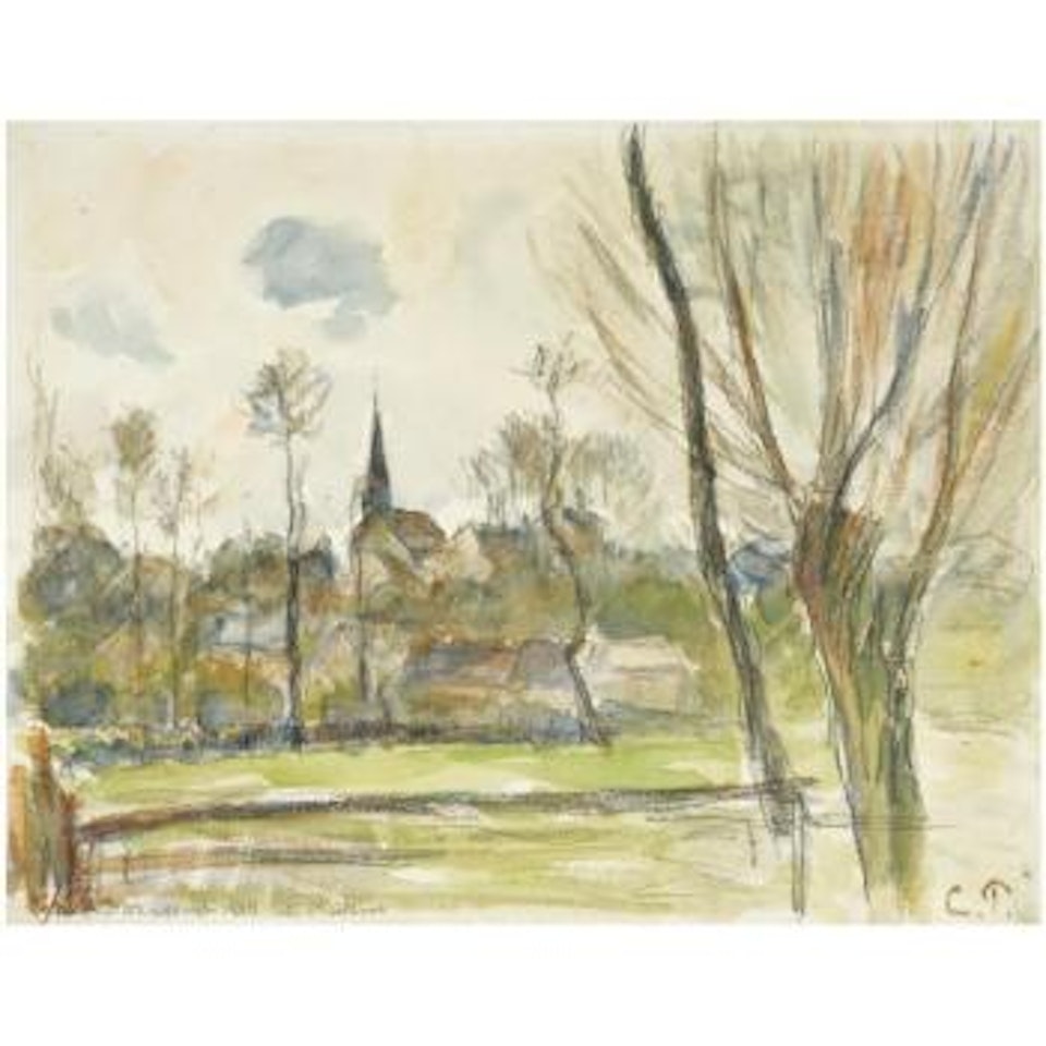 Esplanade De Bazincourt by Camille Pissarro