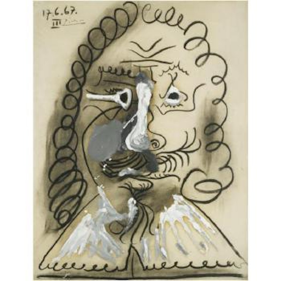 Tête De Mousquetaire by Pablo Picasso