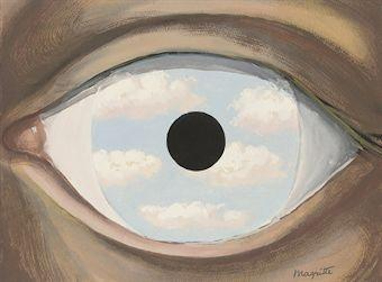 Le faux miroir by René Magritte