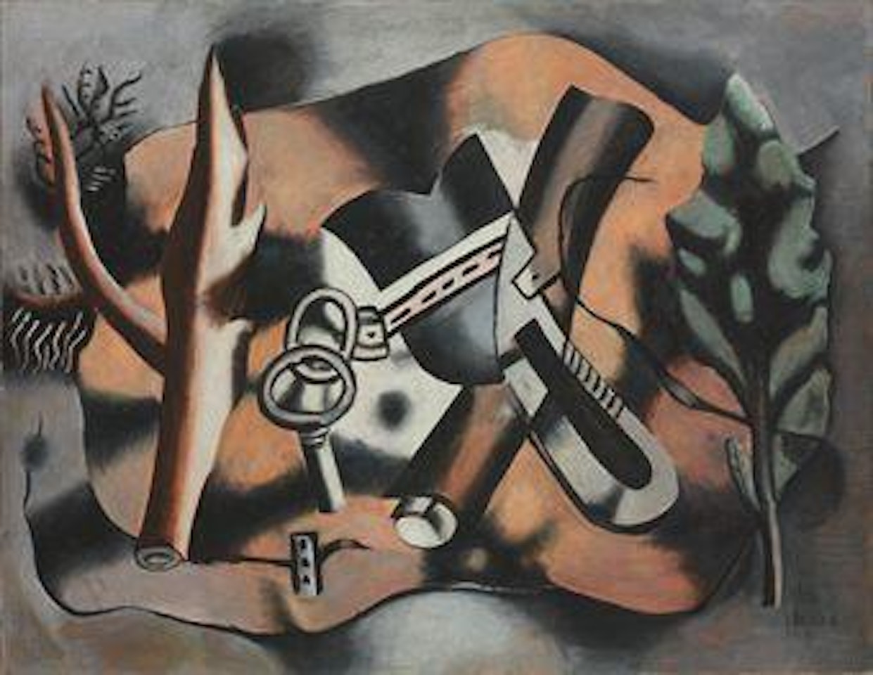 Composition à la feuille by Fernand Leger