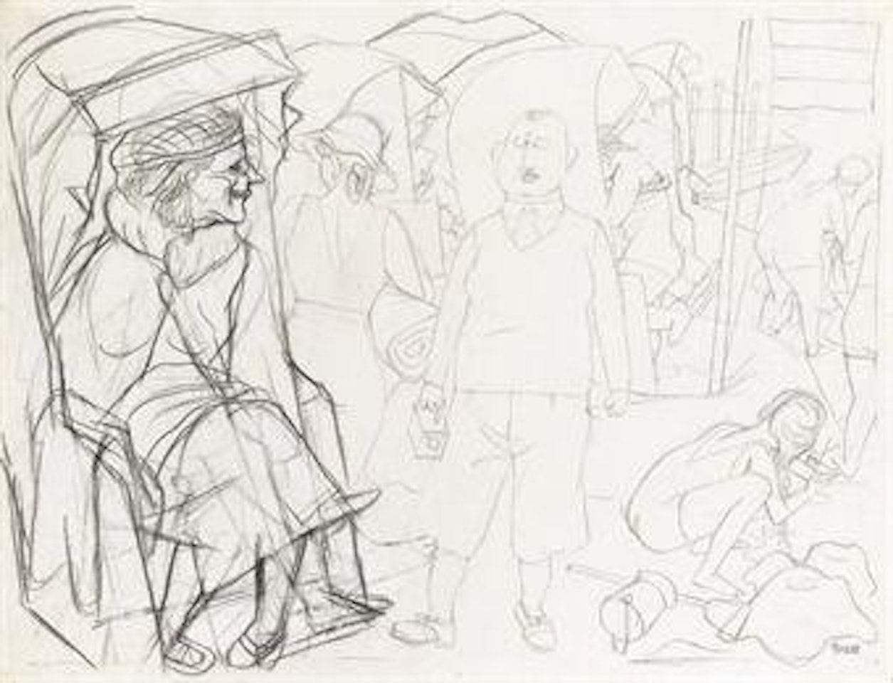 Ostseestrand Prerow by George Grosz
