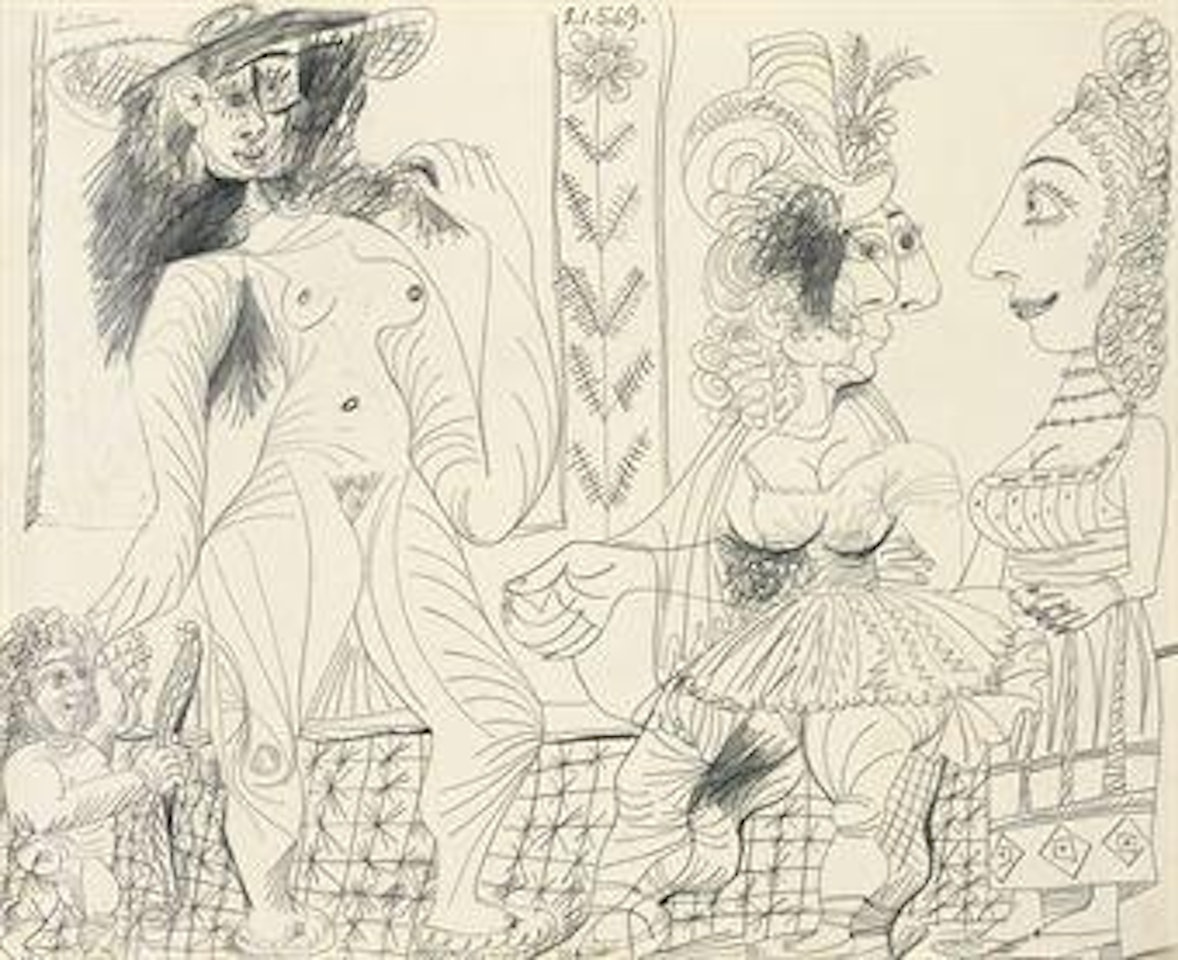 Trois femmes et amour by Pablo Picasso