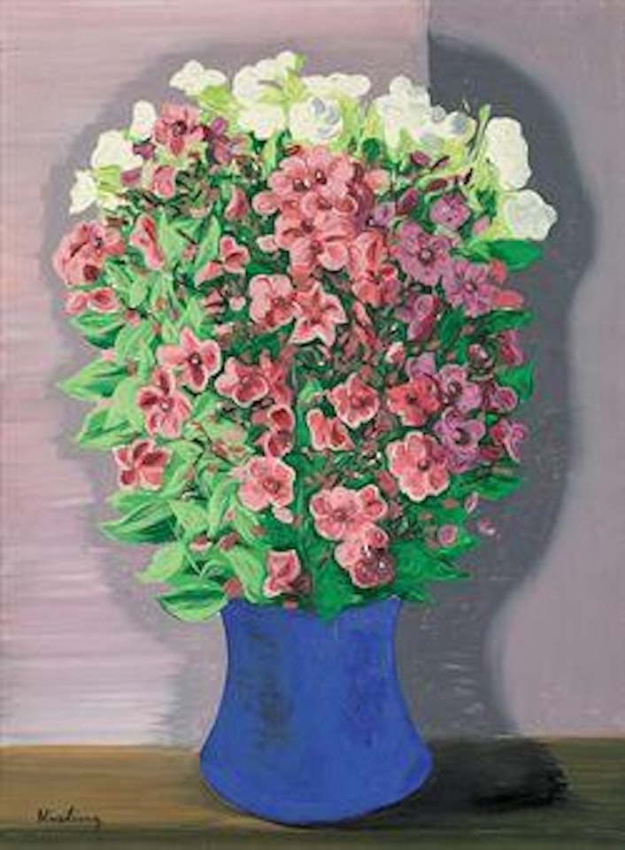 Bouquet au vase bleu by Moïse Kisling
