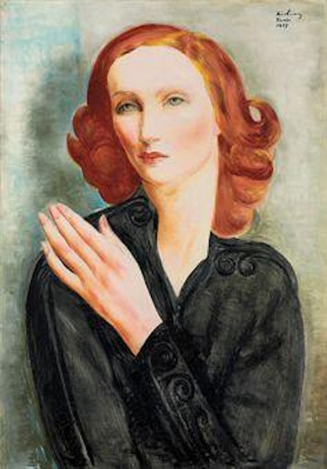 Mme L Didier by Moïse Kisling