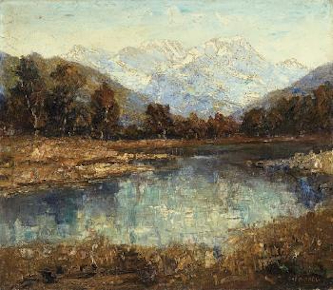 Herbst am Champex See, Wallis Schweiz by Otto Pippel