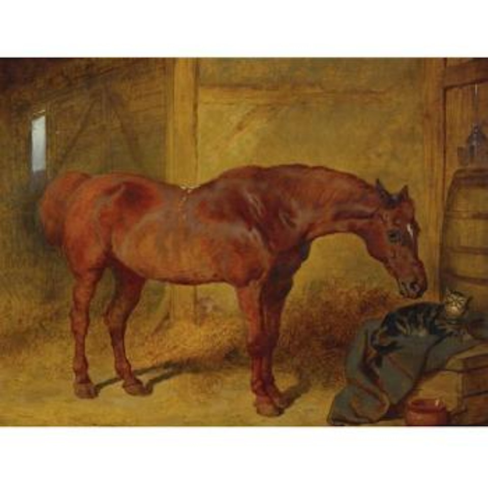 In The Stable by John Frederick Herring