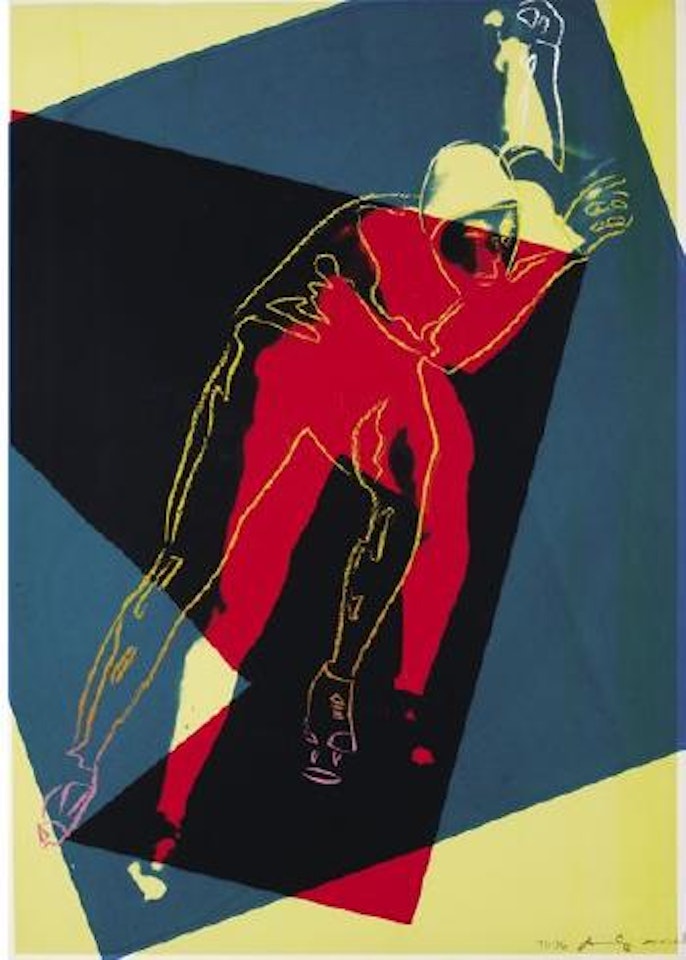 Speedskater, from Art and Sports portfolio by Andy Warhol