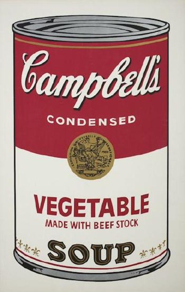 Campbell's Soup I: Vegtable Made with Beef Stock by Andy Warhol