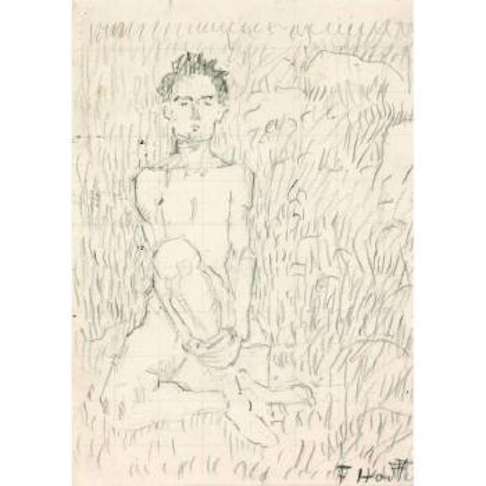 Studie Des "Jünglings Zum Frühling" by Ferdinand Hodler