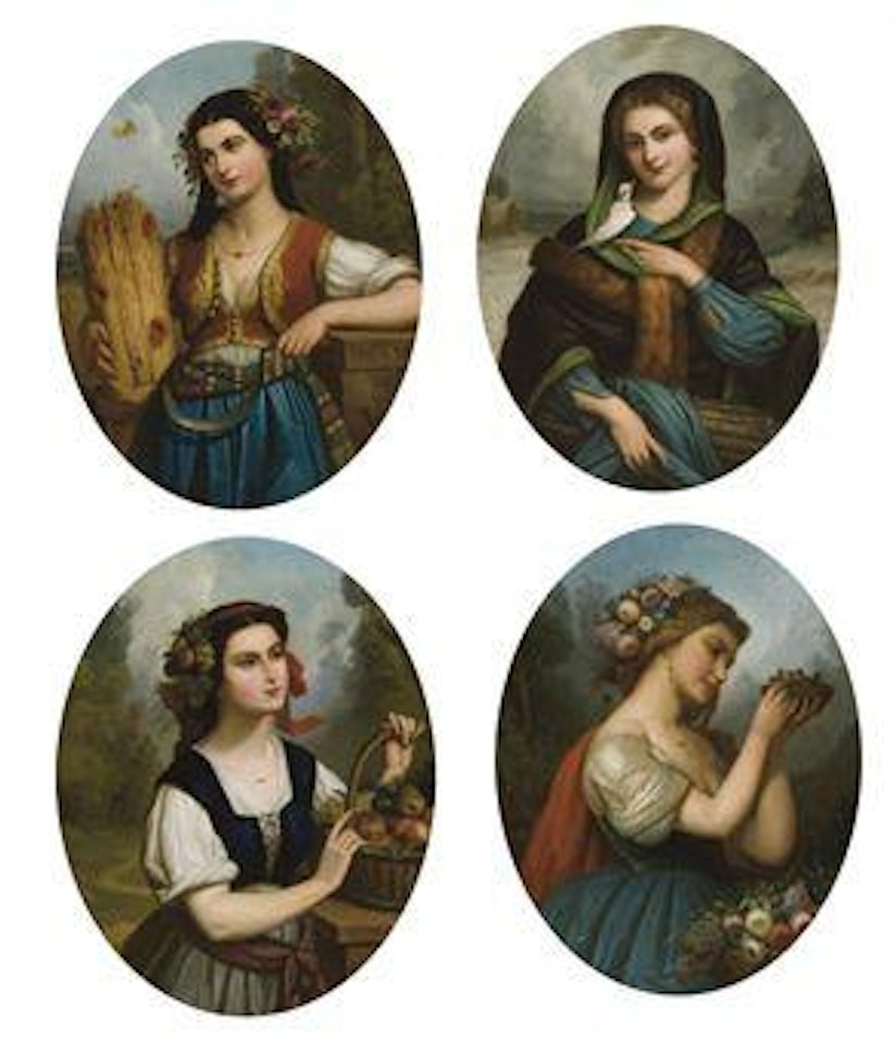 Les quatre saisons by French School