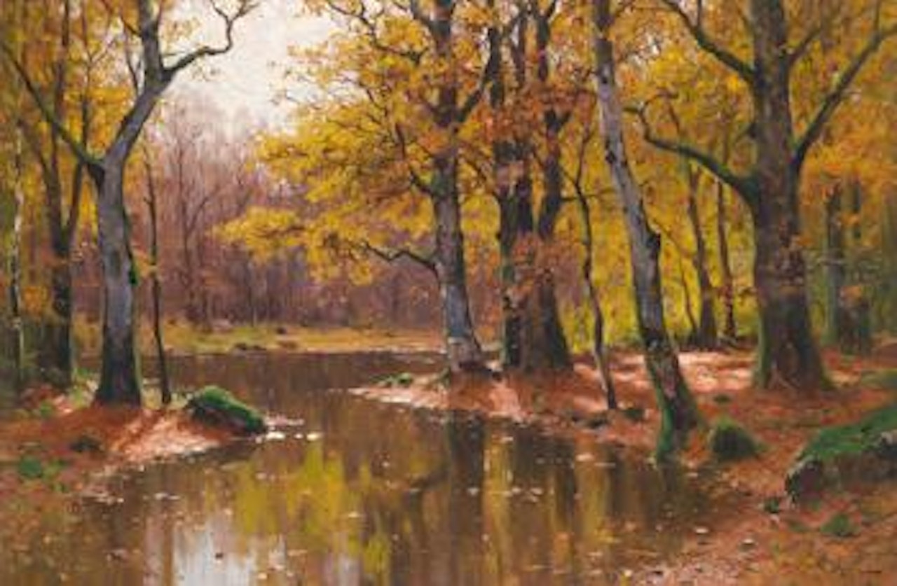 Autumn landscape by Walter Moras