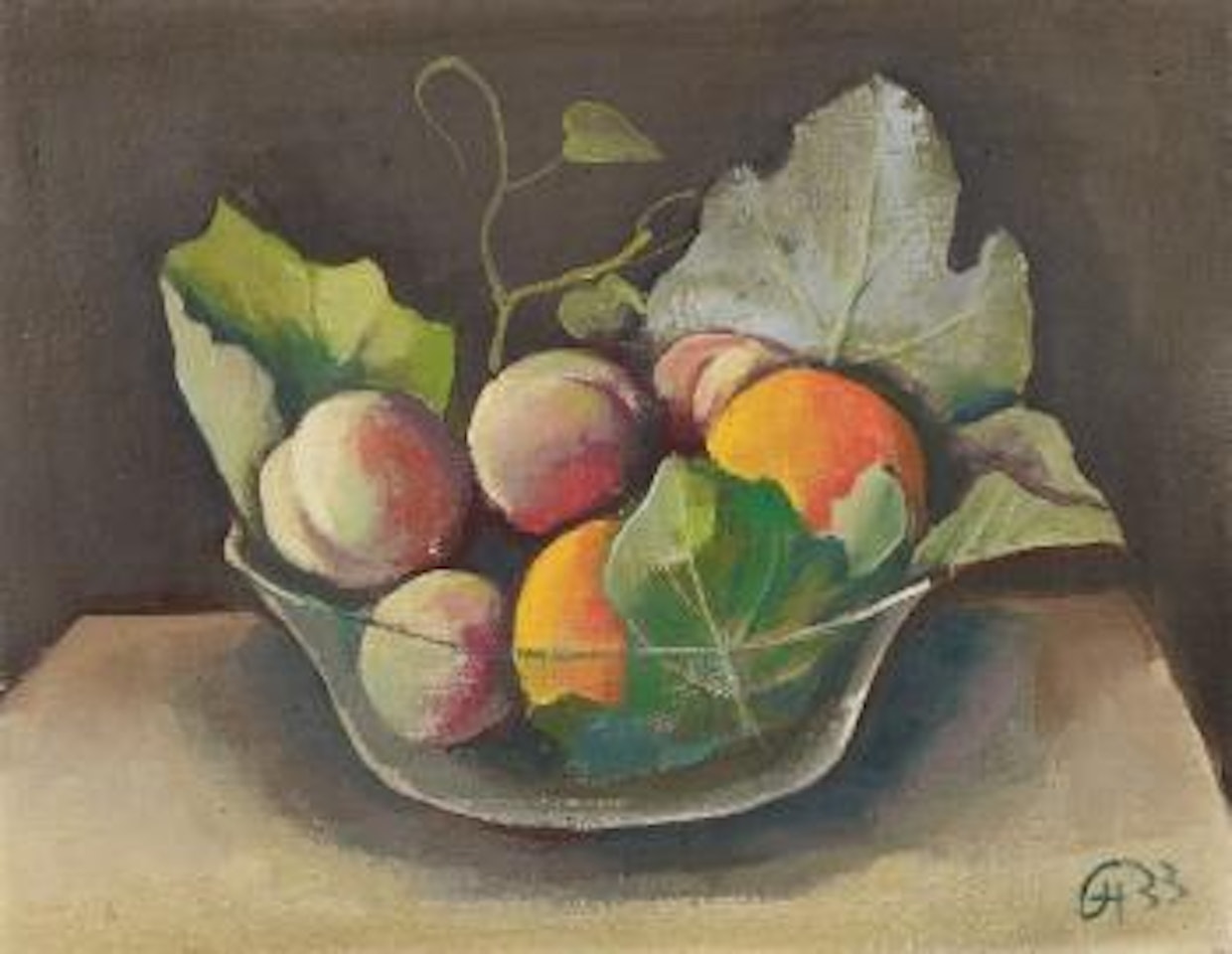 Stilleben Obstschale by Karl Hofer