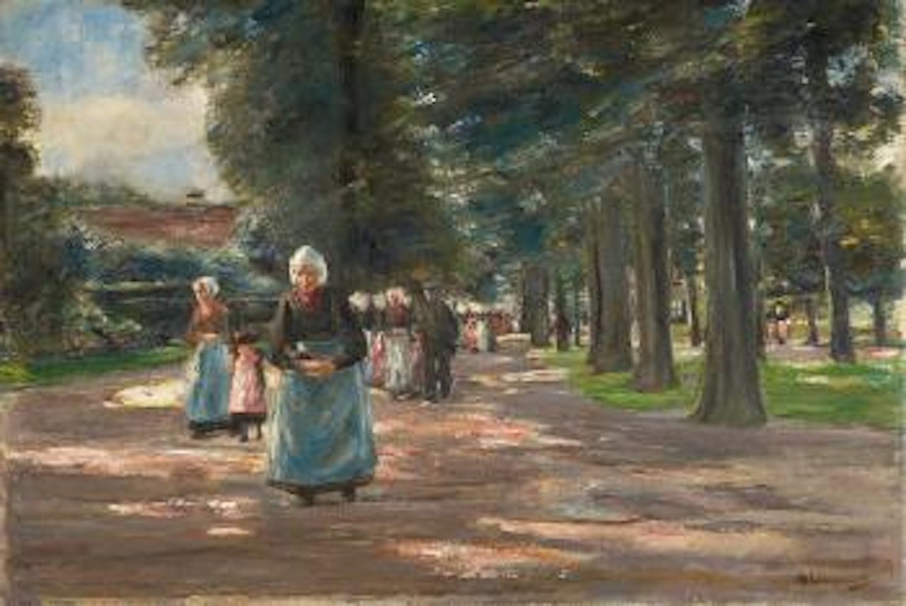 Kirchgang in Laren by Max Liebermann