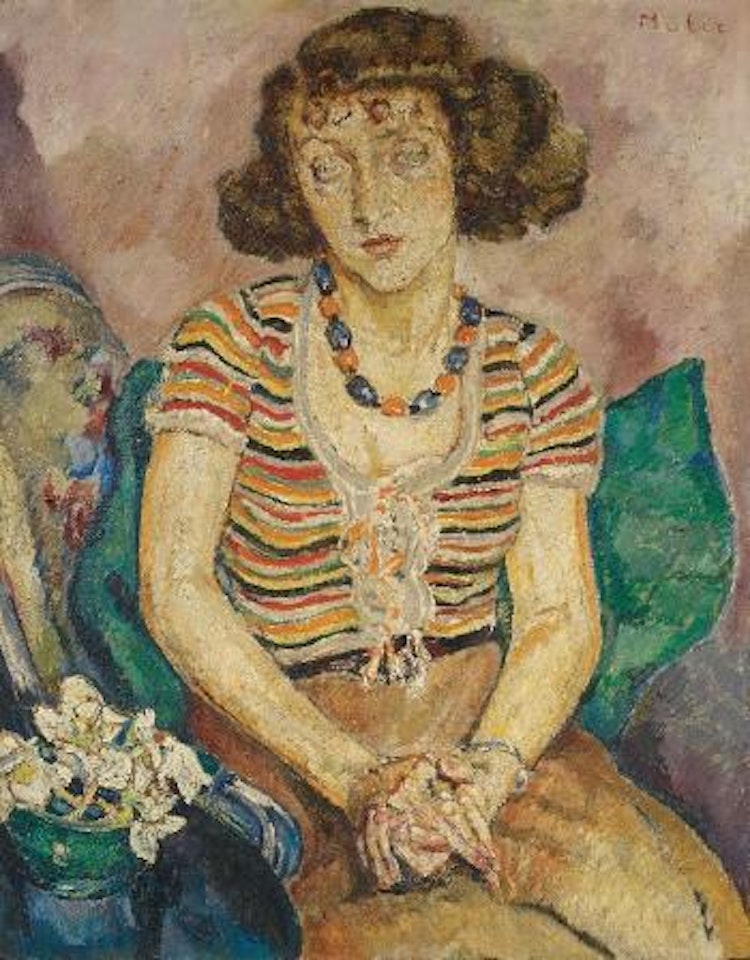Weibliches Portrait by Mela Muter
