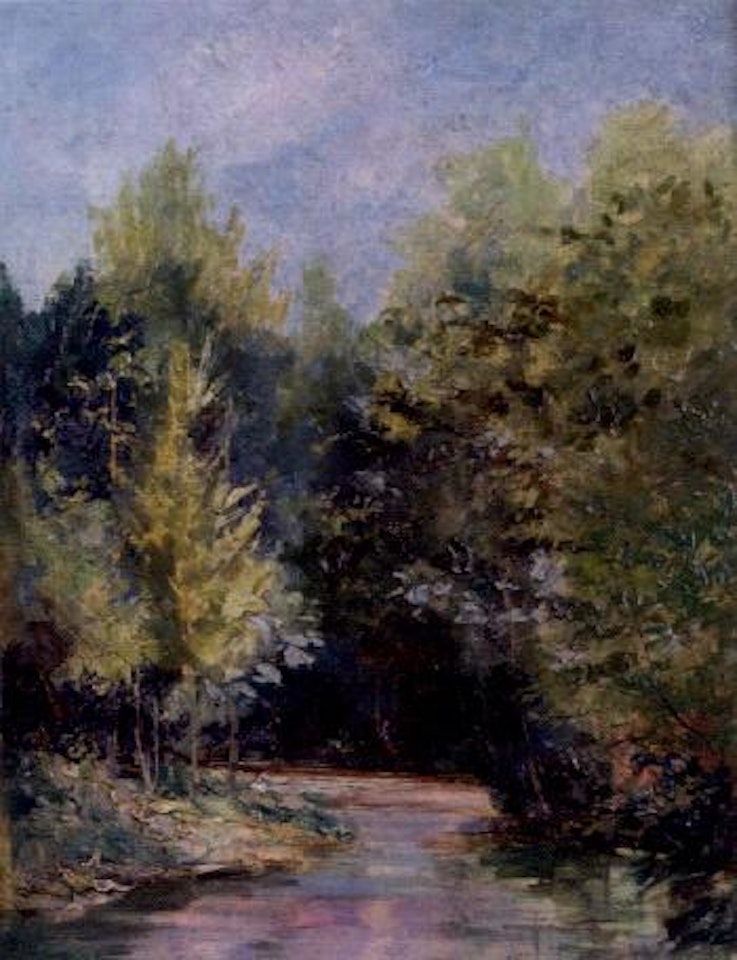 Riviere dans le sous-bois by Victor Charreton