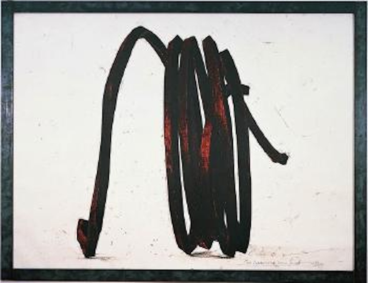 Two undetermined lines by Bernar Venet