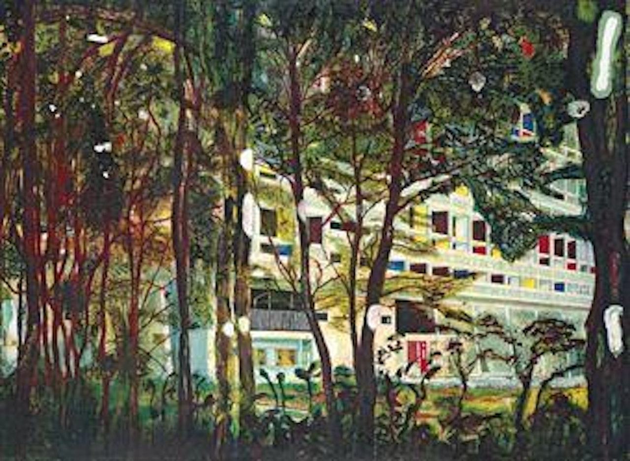 Concrete Cabin West Side by Peter Doig
