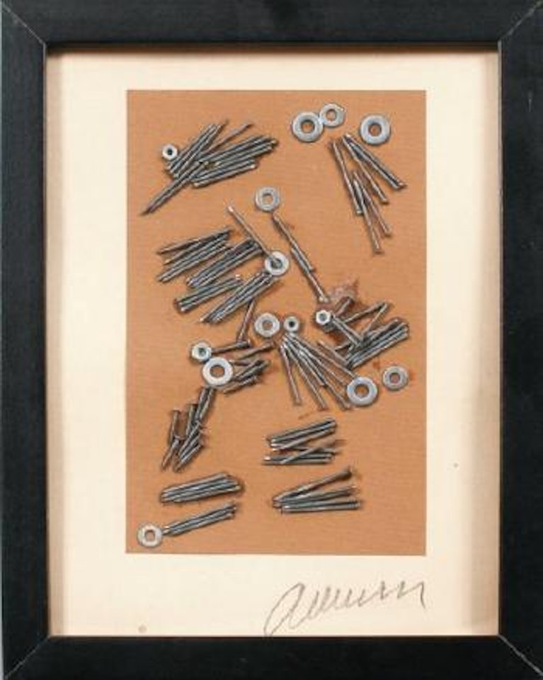 Accumulation de clous et de rondelles by Arman
